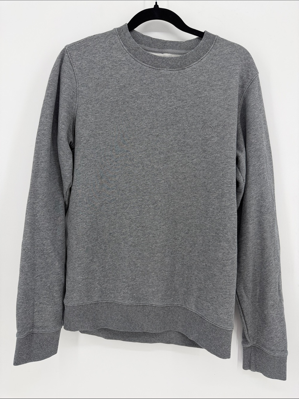 Vuori Men’s Cypress Crew Sweatshirt Gray Heather French Terry Size M